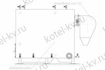 Схема установки котла КВр с золоуловителем Схема установки котла КВр с золоуловителем